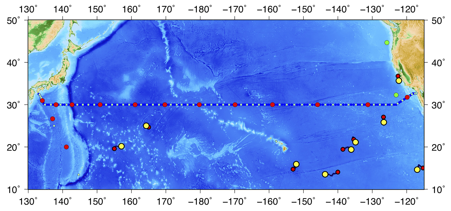 Map of expedition A10.5