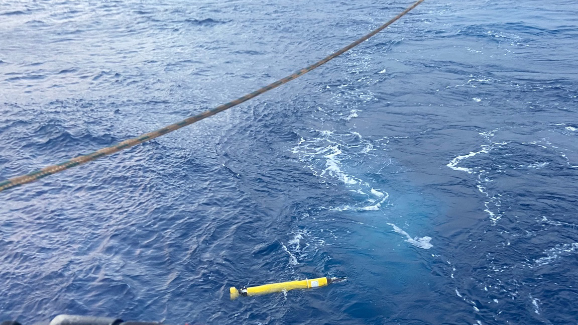 Drifting off into the great blue unknown – soon to be a little more known, thanks to Aggie! Photo by Lauren Moseley