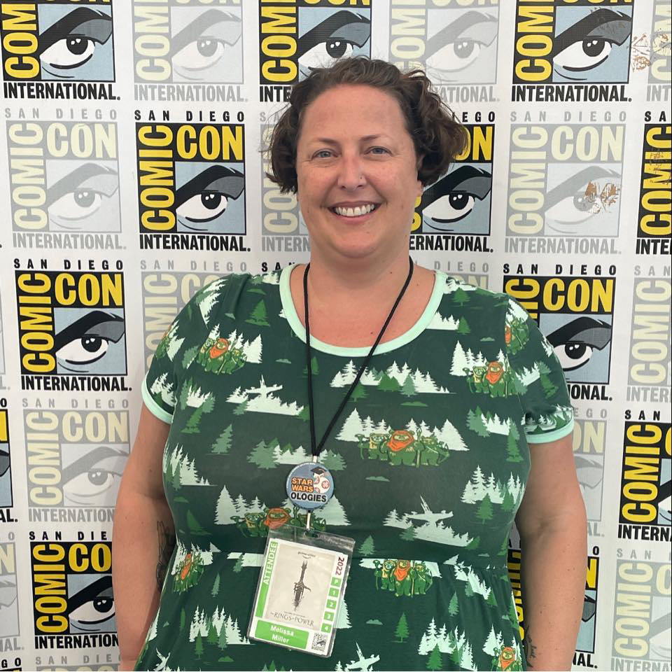 A photo of Melissa at ComicCon