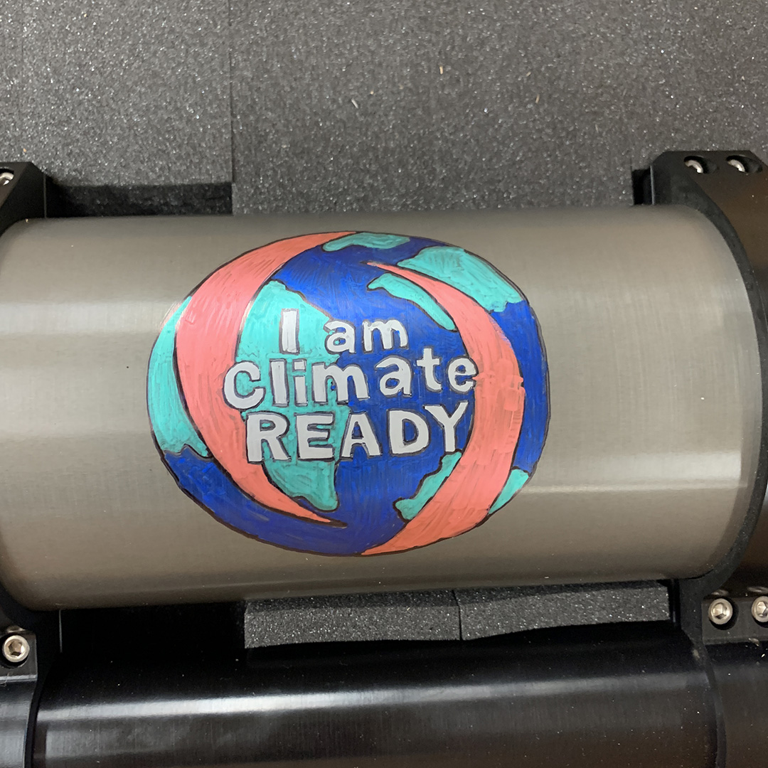 Close up of the Climate READY Ambassador design. Photo by Ellen Park.