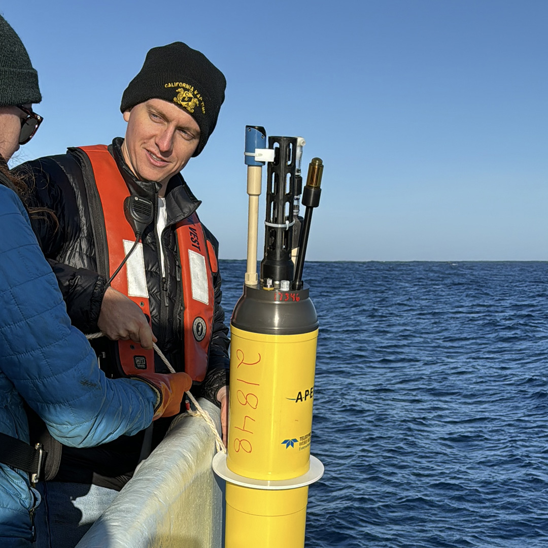 Care must be taken during deployment so that none of the float’s sensors are damaged on the way down