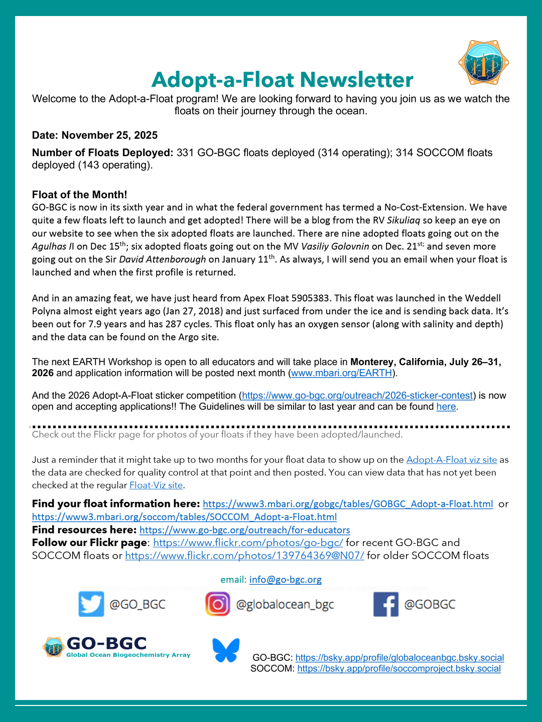 September 2025 Newsletter