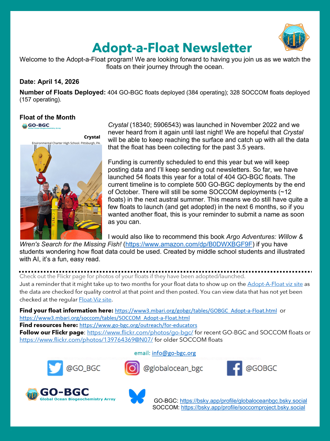 April 2026 Newsletter