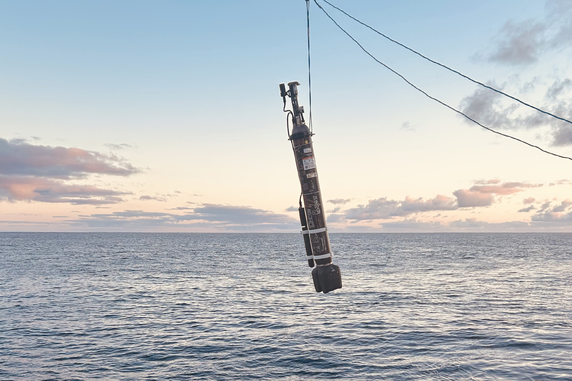 6.16 David Buoy 3x2 BGC float ‘David Buoy’ deployed as the sun just starts to rise.