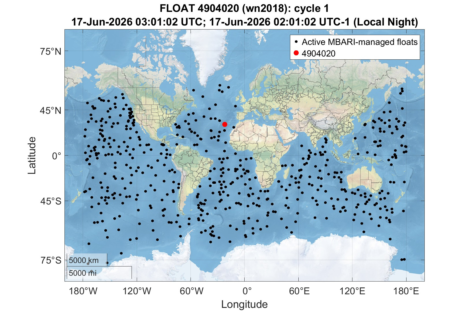 David Buoy Map BGC float ‘David Buoy’ deployed as the sun just starts to rise.